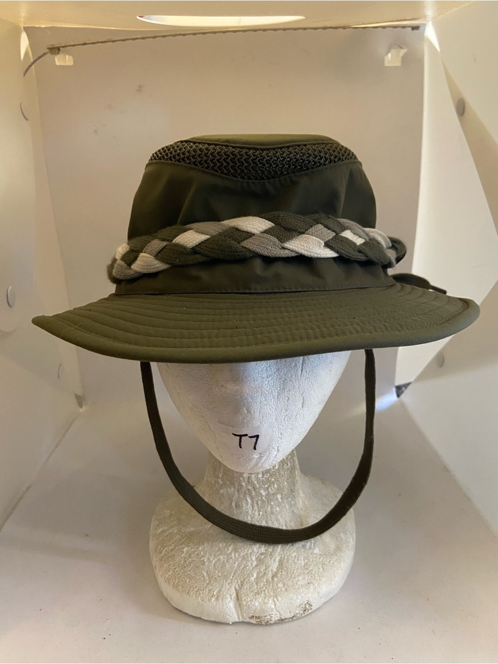 Tilley Bucket Hat Sz 7 3/8 Forrest green